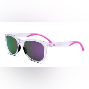 Carrera Pink and White Sunglasses with Mirrored Lenses